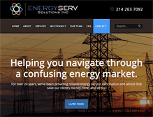 Tablet Screenshot of energy-serv.com